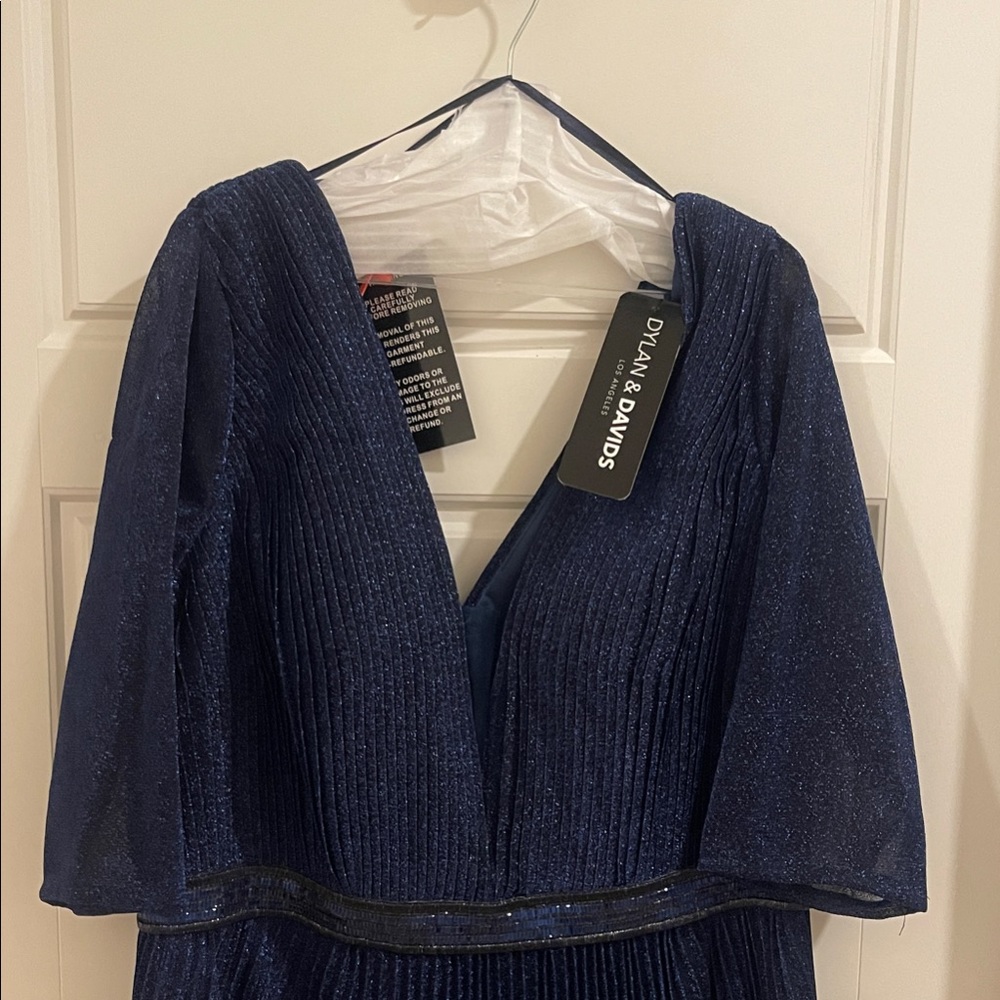 Dylan & Davids Navy Shimmer Dress